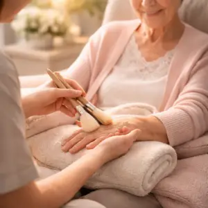 Massage aux pinceaux - soin confort